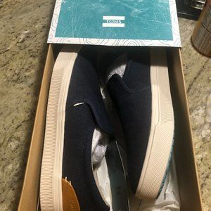 Mens TOMS Travel Light Slip on Sneakers Navy 11 Boat shoes